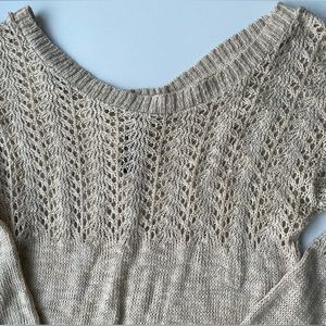 Knitted open-back sweater